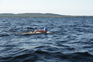 Марафонский заплыв по Онежскому озеру, сентябрь 2009 г.